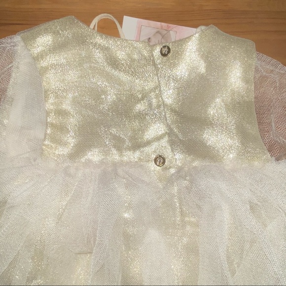 Jessica Simpson gold dress 2T - Picture 2 of 5